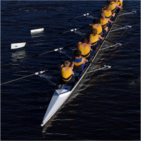 team of rowers