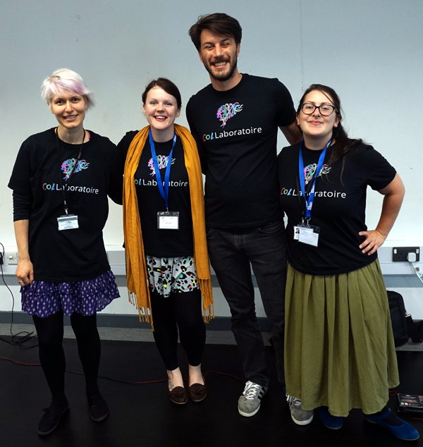 Main organisers of ColLaboratoire: Tara Zaksaite, Kathryn B. Francis, Christos Melidis, and Ilaria Torre