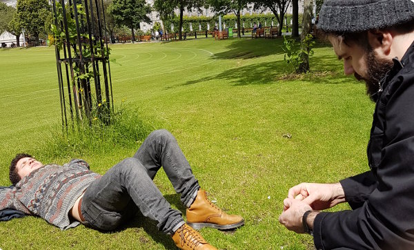 Jack and Sean Clarke at the Trinity College Dublin