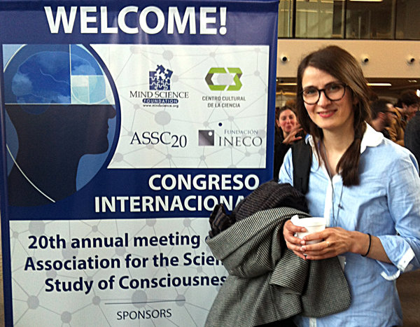 Mihaela arriving at the ASSC20