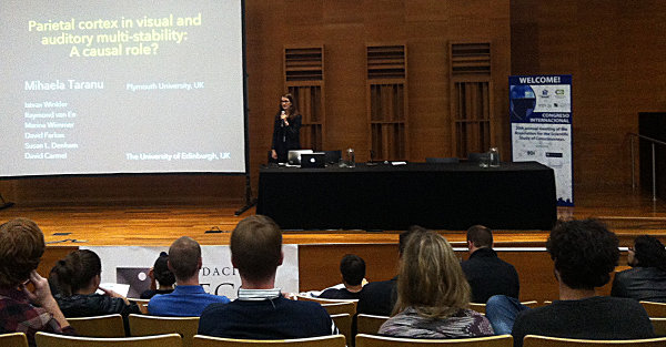 Mihaela Taranu giving her talk at the ASSC-20