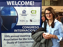 Mihaela Taranu at Annual meeting of the Association for the Scientific Study of Consciousness